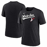Men's Chicago White Sox Black 2025 City Connect Tri-Blend T-Shirt,baseball caps,new era cap wholesale,wholesale hats
